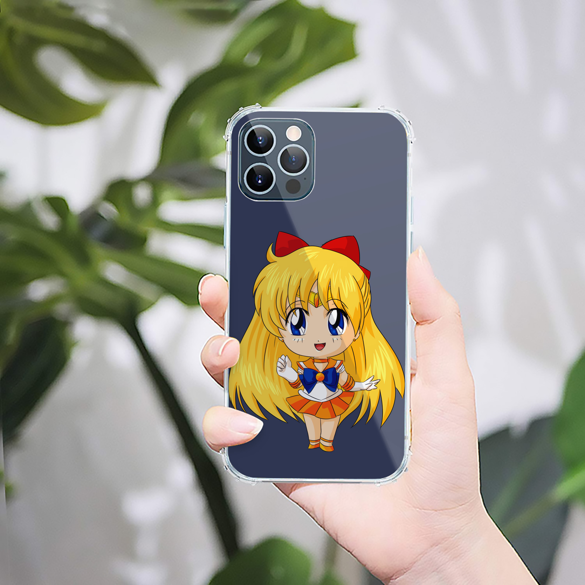 （画像用） 美少女戦士セーラームーン 愛野 美奈子 あいの みなこ Sailor Moon Aino Minako 【iPhone 12シリーズ対応】透明スマホケース（クリアソフトケース）